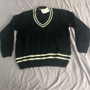 Brandy Melville Nikki heavy wool stripe cardigan sweater